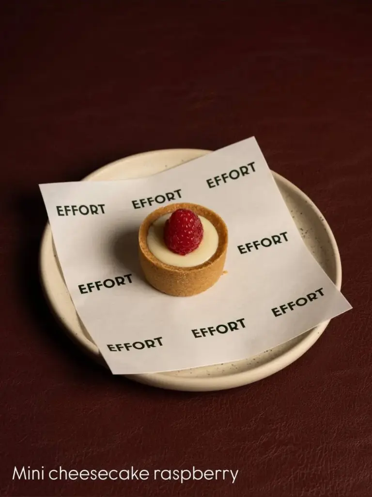 Mini cheescake raspberry